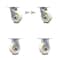 Service Caster 5 Inch Nylon Caster Set with Roller Bearing 2 Swivel Lock 2 Rigid SCC-30CS520-NYR-BSL-2-R-2 - alternate 1